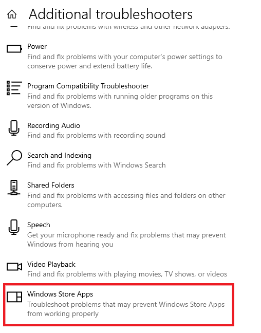 Click on Windows Store Apps